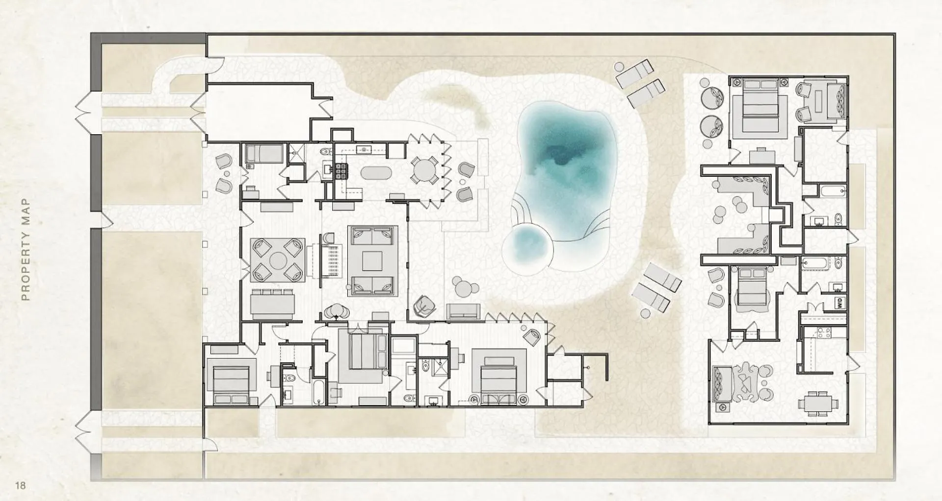Auric House - Korakia Hotel Private Villa Pool パーム・スプリングス